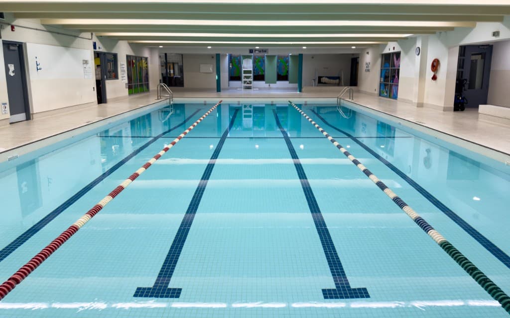 Indoor swimming pool lanes